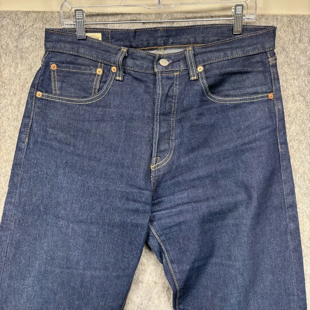 Levi's Premium 501 '93 Jeans Men's 31 x 32 Blue Dark Wash Button Fly Straight
